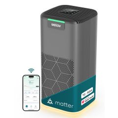 AiDot WELOV Smart Air Purifiers for Home: The World's 1st Matter-Certified Air Purifier, 1570 Sq Ft Coverage, PM2.5 Monitor, H13 HEPA Air Purifiers for Home Large Room