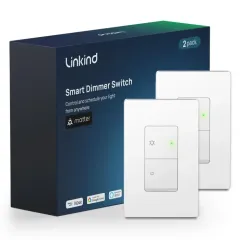 AiDot Linkind Matter Smart WiFi Bluetooth Switch - 2 Pack-2 Pack