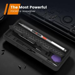 GoGonova Electric Screwdriver Kit – 6.1kgf.cm Torque, 250 RPM, 3 Modes, LED Light, 26 Bits, 3 Drill Bits & 7 Tool Accessories