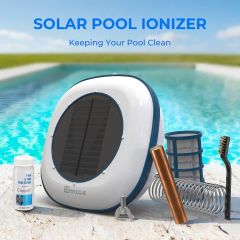 Enhulk Solar Pool Ionizer, Chemical-Free Floating Water Purifier for Fresh-18mm Copper Anode