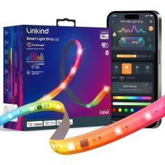 Linkind EL8 S Light with App Cmart Light Strip, 10ft Color Changing LED Stripontrol, Music Sync, Corded Electric