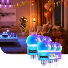 Linkind Matter Smart Light Bulb A19 800LM -6 Pack