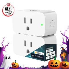 Linkind Matter Smart Plug, Work with Apple Home, Siri, Alexa, Google Home, SmartThings