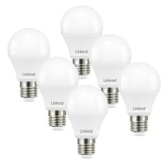 Dimmable A19 LED Light Bulbs - 6 Pack-6 Pack-Cool White-60W