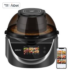 AiDot Welov 8-Quart Air Fryer with Visible Cooking Window, 50 Pre-Programmed Recipes