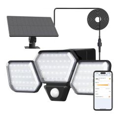 AiDot OREiN Smart Solar Flood Light with Motion Sensor for FrontDoor Garage