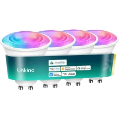 Linkind Matter Smart Light Bulb GU10 -4 Pack