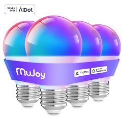 AiDot Mujoy A19 Matter Smart Light Bulbs