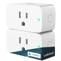AiDot Linkind Matter Version Smart Plug with Remote Control - 2 Packs