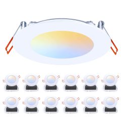 AiDot OREiN Dimmable LED Canless Lighting-12 Pack-5CCT-6-inch