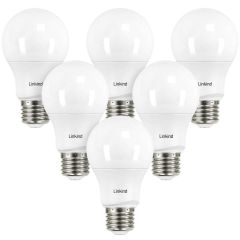 Dimmable A19 LED Light Bulbs - 6 Pack-6 Pack-Daylight-40W