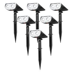 Linkind Outdoor Solar Spot Lights, Waterproof, Christmas Lights, Yard, Landscape and Walkway, Daylight