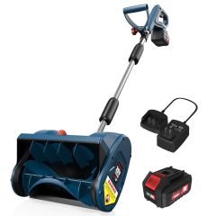 12in. Cordless Electric Snow Shovel, 20V Power with 4Ah Battery Included, Battery Snow Blower with Directional Plate & Adjustable Front Handle