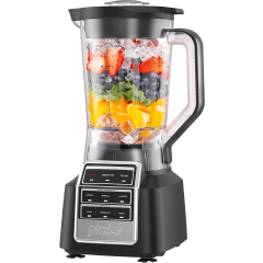 Ganiza GB60 Professional Smoothie Blender, Blenders for Smoothies with 1800 Peak Watts & 8 Auto Programs for Frozen Fruits & Ice, 64-oz Large Blender for Shakes and Smoothies, Nutritious Recipe