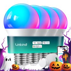 AiDot Linkind Smart A19 Light Bulbs  4 Pack + Remote Control 1 Pack