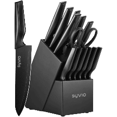 AiDot Syvio 14 -in- 1 Knife Set for Kitchen with Block