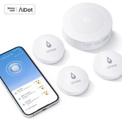 AiDot Winees WiFi Water Leak Detector with Leak Alerts - 3 Packs