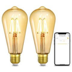 AiDot Linkind ST64 Smart WiFi Vintage Light Bulb