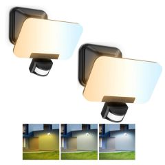 AiDot OREiN 3CCT Motion Sensor Outdoor Lights 3500LM 35W LED Security Lights-2 Pack