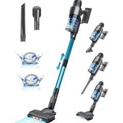 250W 22Kpa Powerful Stick Vacuum with 40Min Runtime Detachable Battery-Blue