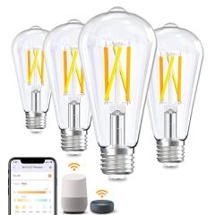 AiDot OREiN Smart WiFi ST19 Vintage LED Edison Light Bulbs