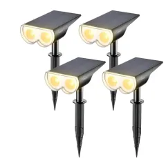 Linkind StarRay Solar Spotlight Auto On/Off 16 LEDs RGBW Outdoor Solar Landscape Lighting 