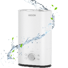 AiDot WELOV H500 Ultrasonic Cool Mist Humidifier with Multiple Functions-White