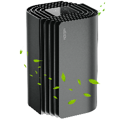 AiDot WELOV P100 Mini Portable HEPA Air Purifiers Up to 300 Sq Ft with Aromatherapy for Better Sleep-Gray-P100 MINI