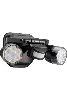 Outdoor led motion light outlet