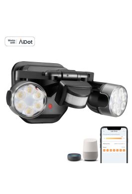 AiDot OREiN Smart WiFi LED Floodlight 450 Wide Adjustment and Security Light for House Yard Garage