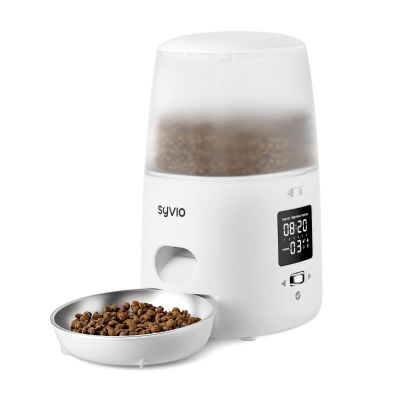 AiDot syVIO Automatic Cat Food Dispenser with Dual Power Supply