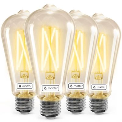 AiDot Linkind ST64 Matter Enabled Smart Edison Bulbs - 4 Packs
