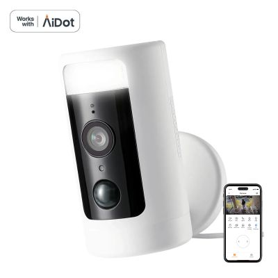 AiDot Winees F103 Smart Wired Outdoor Security Camera with 2K HD, 360° View