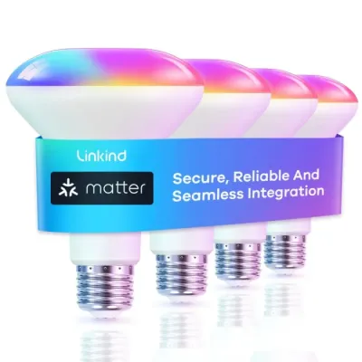 AiDot Linkind Matter Version BR30 WiFi Smart Flood Light Bulb 