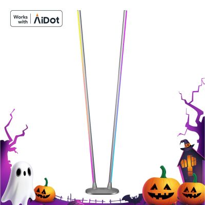 AiDot MuJoy RGBWW Smart Dual-Bar Corner Floor Lamp