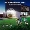 OREiN 3500LM/26W and 240° Wide Detection Motion Sensor Outdoor LED Security Flood Lights 3