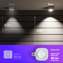 Syvio Smart Permanent Outdoor Lights 100ft, Lights with 72 LEDs, RGB Color Changing LED Eave Lights, App Control, Works with Alexa & Google Assistant, Music Sync, 80 Scenes, IP"67" Roof Lights for House, Patio, Garden 5