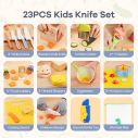 AiDot Ganiza 23 Pcs Kids Knife Set for Real Cooking, Montessori Toddlers Kitchen Tools with Gloves 6