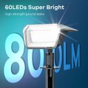 Linkind 60 LEDs Auto On/Off Solar Spot Lights Outdoor Solar Lights with Waterproof IP67 2