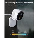 Winees M3 Pro 2K 4MP Outdoor/Indoor Camera for Home Security, Human/Pet AI Detection, Color Night Vision,-1 Pack 2