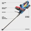AiDot ENHULK Cordless Hedge Trimmer with 20" Dual-Action Blades 9