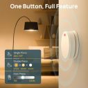 Linkind Smart Button, Bluetooth Light Switch,Remote Button Control, On Off Power Switch, 98FT RF Range, Wire-Free, 1 Pack 5