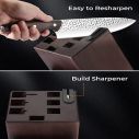 AiDot Syvio Kitchen Knife Set - 14 Pieces with Built-in Sharpener 3
