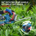 AiDot ENHULK Cordless Hedge Trimmer with 20" Dual-Action Blades 4