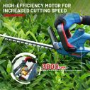 AiDot ENHULK Cordless Hedge Trimmer with 20" Dual-Action Blades 5