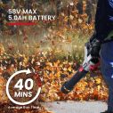 ENHULK 58V Leaf Blower with 5.0Ah Battery & Charger 7