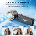 Consciot Portable Handheld 3-in-1 Ice Cooling Fan – Mini Turbo, 13,550 RPM, Adjustable Speed, Up to 20H Battery Life, Ultra-Quiet, Rechargeable Personal Fan 18