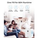 AiDot Syvio 6L Top Fill Air Humidifiers for Baby Whole House Quick Humidify up to 755 sq.ft 6