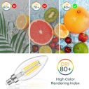 AiDot Linkind B11 Candelabra Led Bulbs 60W Equivalent-Soft Wihte 4