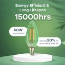 AiDot Linkind B11 Candelabra Led Bulbs 60W Equivalent-Soft Wihte 5